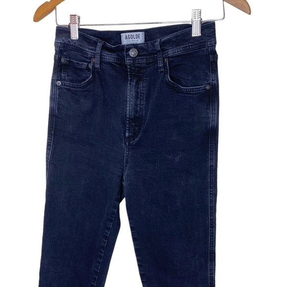 Agolde Black Nico Jeans- High Waisted Slim Jeans - Picture 8 of 14